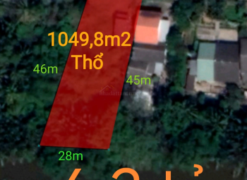 Bán lô đất thổ xây biệt thự vẹn sông vàm cỏ giá 6,2 tỷ