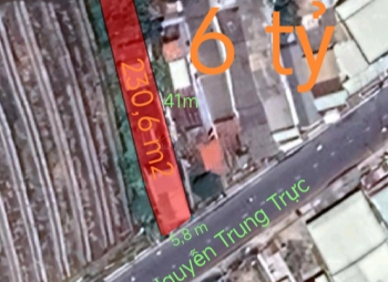Bán  đất và nhà mặt tiền trung tâm thị trấn Tân Trụ giá 6 tỷ 