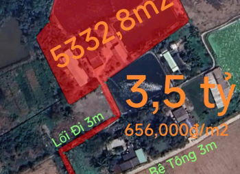Bán lô đất thổ vườn gần Quốc Lộ 50B giá 3,5 tỷ