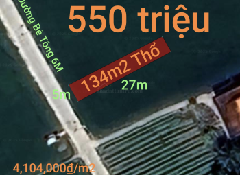 Bán gấp lô đất thổ thu hồi vốn giá 550 triệu 