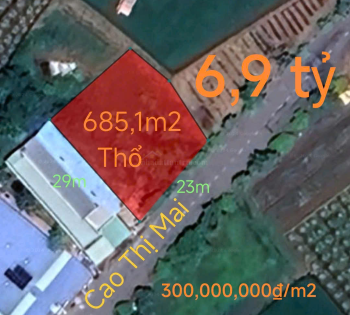 Bán lô đất thổ mặt tiền Cao Thị Mai giá 6,9 tỷ