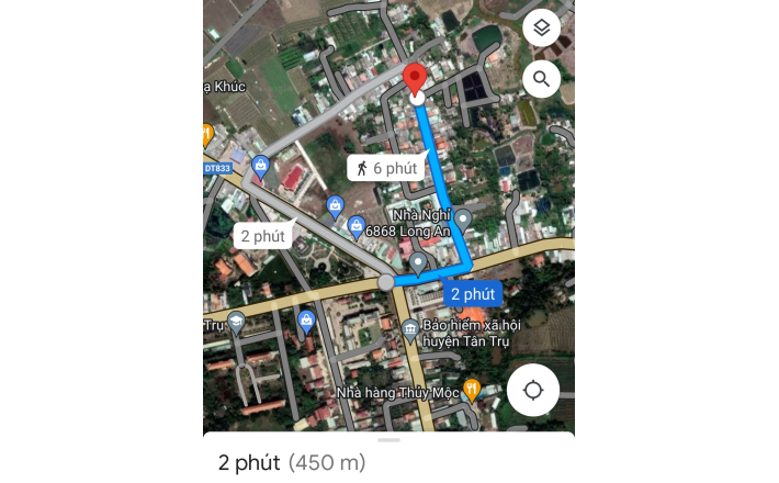 Bán lô đất thổ mặt tiền đường đan giá 1,6 tỷ