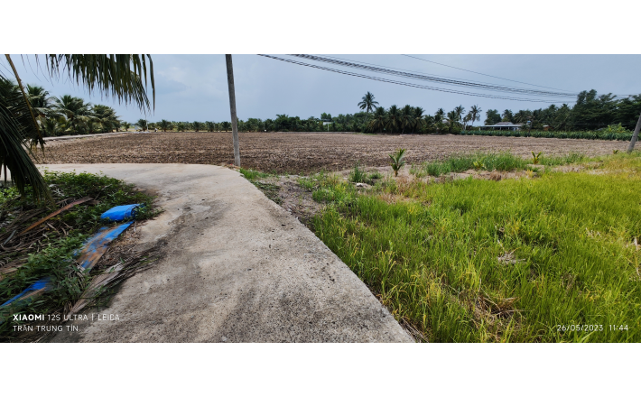 Bán lô đất lúa chuyển thổ giá 1 tỷ.công