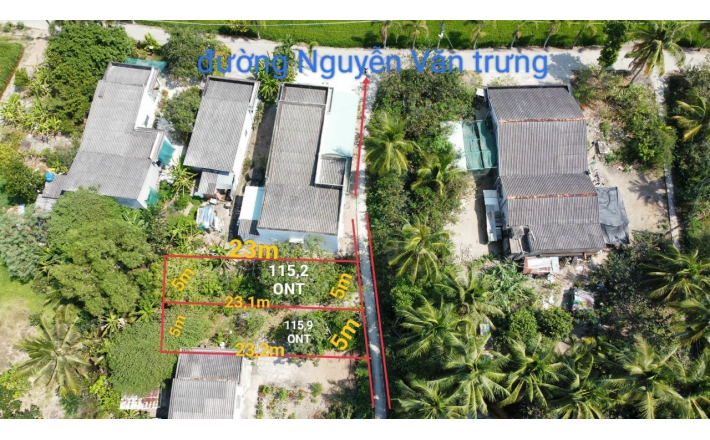 Bán lô đất thổ xã Bình Tịnh giá 450 triệu
