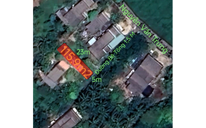 Bán lô đất thổ xã Bình Tịnh giá 450 triệu