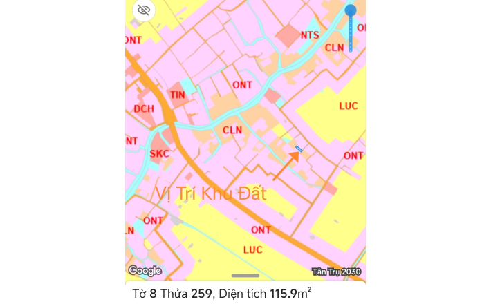 Bán lô đất thổ xã Bình Tịnh giá 450 triệu