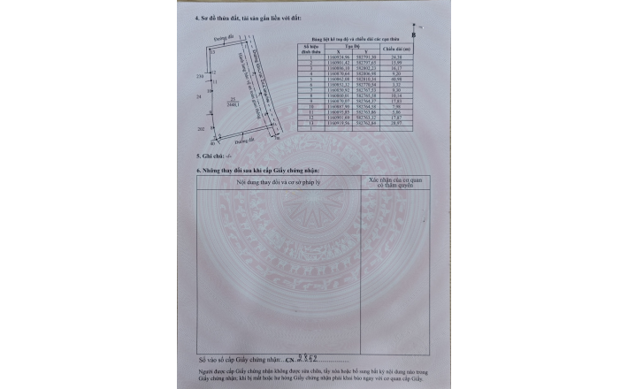 Bán lô đất lúa 4 mặt tiền chuyển thổ phân lô giá chốt 4  tỷ 