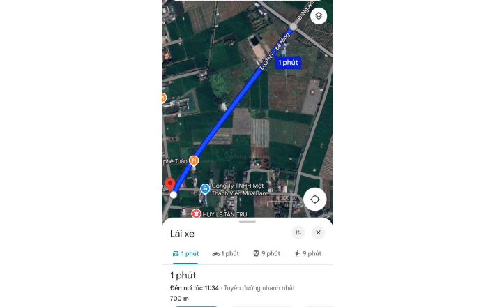 Bán lô đất thổ mặt tiền Đường Nguyễn Hoàng Anh giá 1,35 tỷ