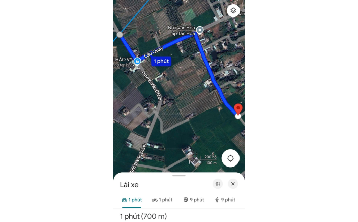 Bán lô đất thổ lúa giá rẻ gần quốc lộ 50B giá 1 tỷ 
