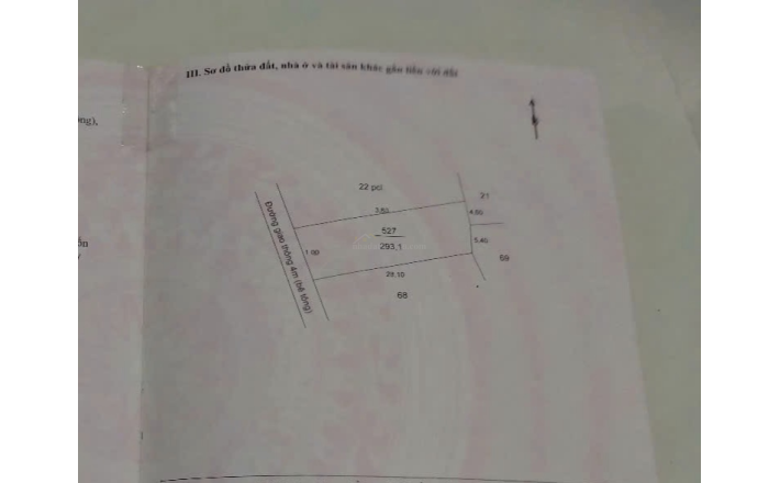 Bán lô đất thổ và lúa gần Tỉnh Lộ 827E giá 2,7 tỷ