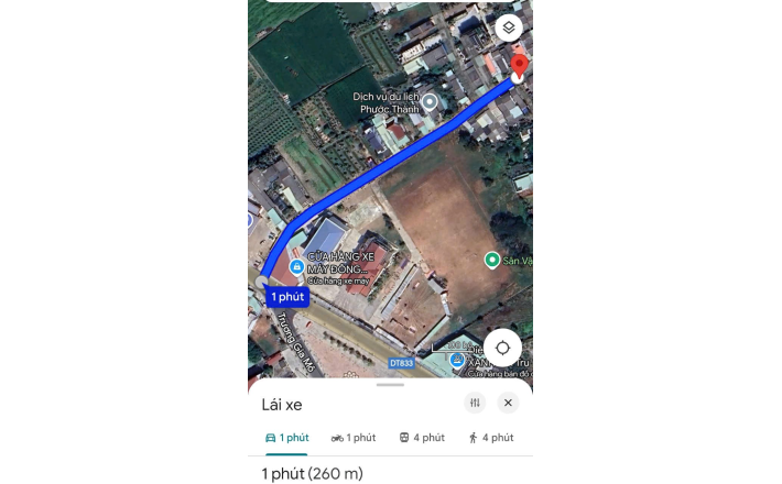 Bán lô đất thổ trung tâm huyện Tân Trụ giá 2,2 tỷ  