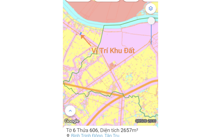 Đất lúa chuyển thổ mặt tiền tỉnh lộ 832 giá 6 tỷ 