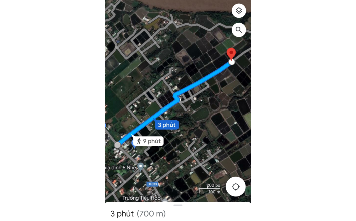 Bán gấp lô đất lúa mặt tiền đường đá xanh giá 1,9 tỷ