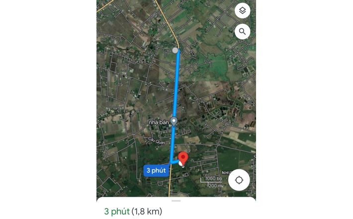 Bán gấp lô đất lúa xã Nhựt Ninh giá 1,2 tỷ