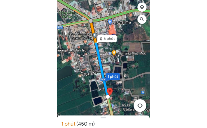 Bán hạ giá lô đất thổ trung tâm thị trấn Tân Trụ giá 6 ,8 tỷ 
