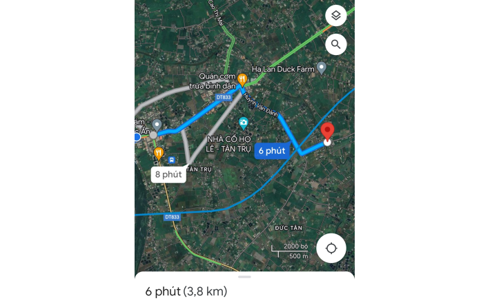 Bán gấp lô đất thổ mặt tiền nhựa Cầu Quây giá 2,08 tỷ