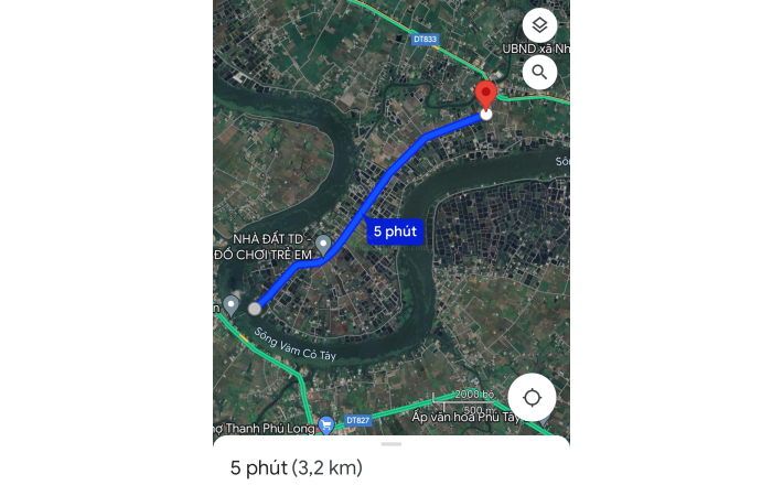 Bán lô đất thổ lúa đường huyện Bình Hòa giá 3,5 tỷ