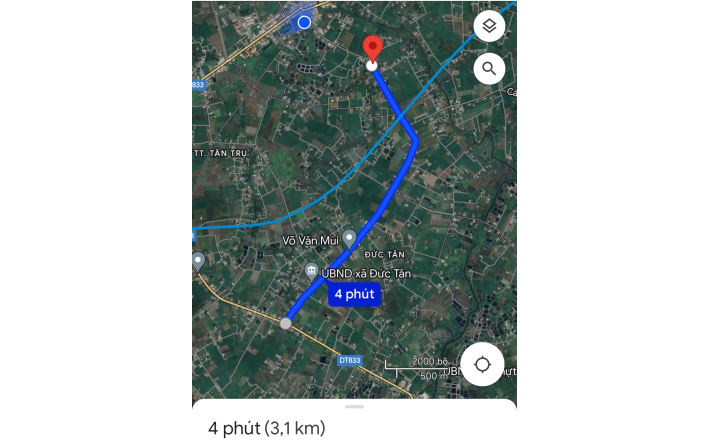 Bán gấp lô đất thổ lúa rẻ nhất khu vực gần Quốc Lộ 50B giá 7,5 tỷ