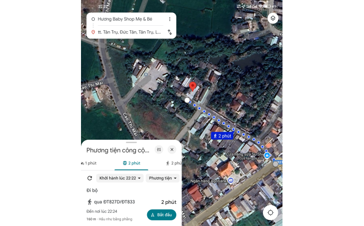 Bán gấp nhà khu vực trung tâm thị trấn Tân Trụ giá 3 tỷ