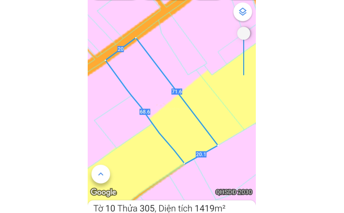 Bán lô đất thổ lúa làm nhà vườn giá 1,8 tỷ  