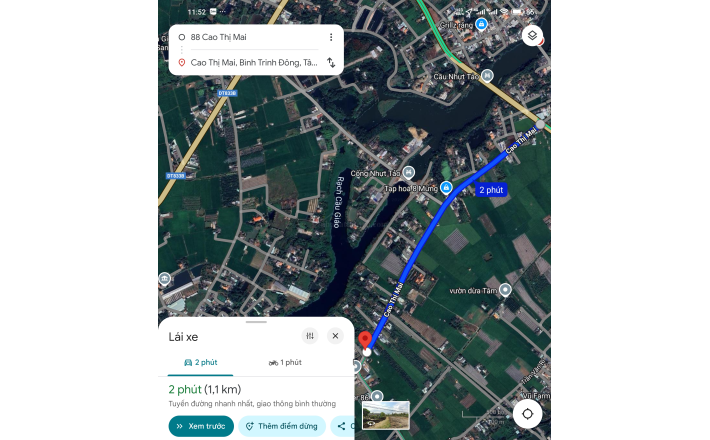 Bán lô đất thổ mặt tiền Cao Thị Mai giá 2,7 tỷ   