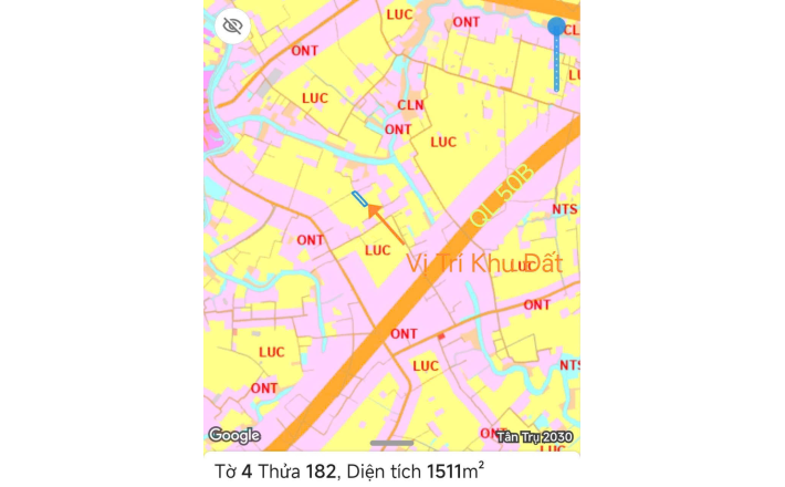 Bán gấp lô đất lúa hai mặt tiền xã Đức Tân giá 800 triệu 